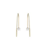 Ohrringe Magic Wire Dame Asteria in Gelbgold Diamante 472-OS-GD-01